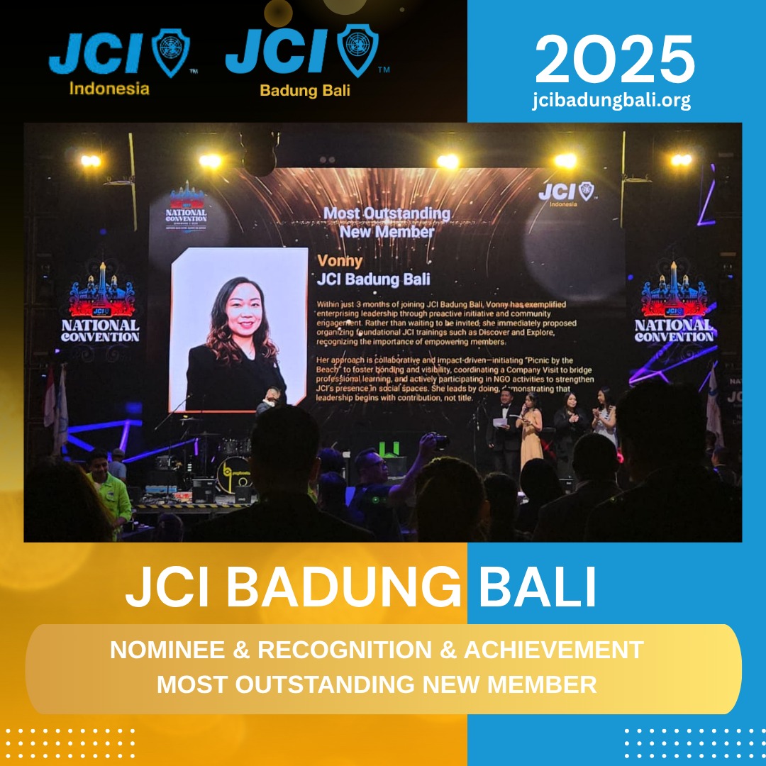 JCI Badung Bali 2025 National Conference Most Outstanding New Member Achievements