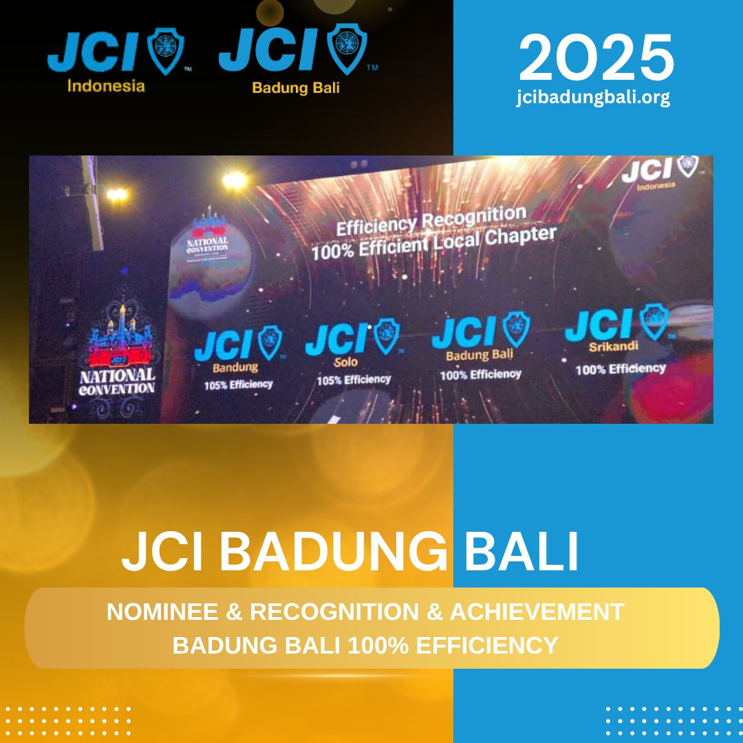 JCI Badung Bali 2025 National Conference Most Efficiency Achievements
