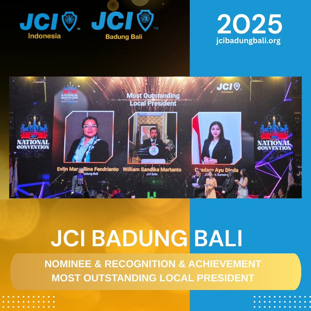 JCI Badung Bali 2025 National Conference Most Outstanding Local President Achievements