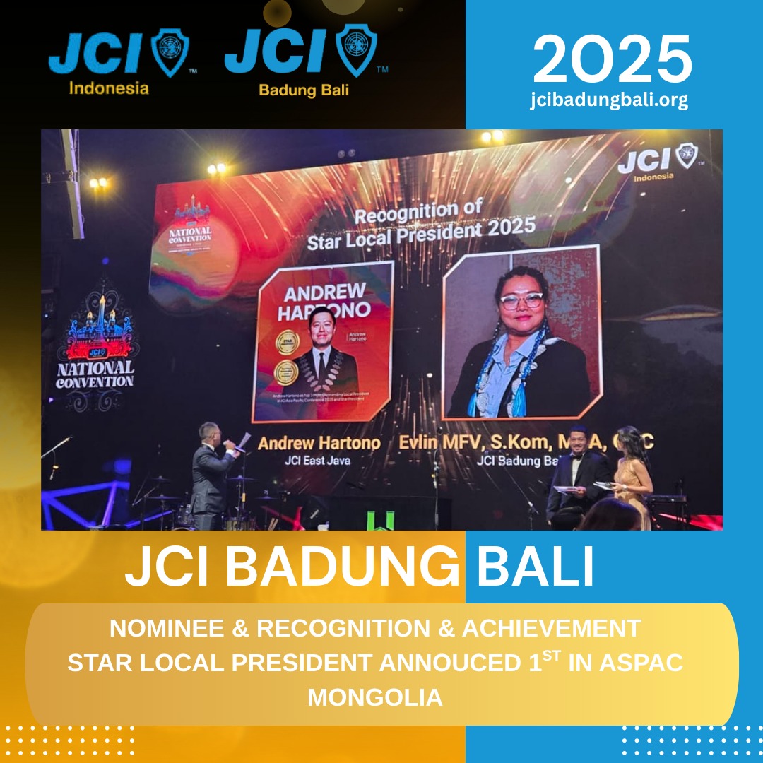 JCI Badung Bali 2025 National Conference Star Local President Achievements