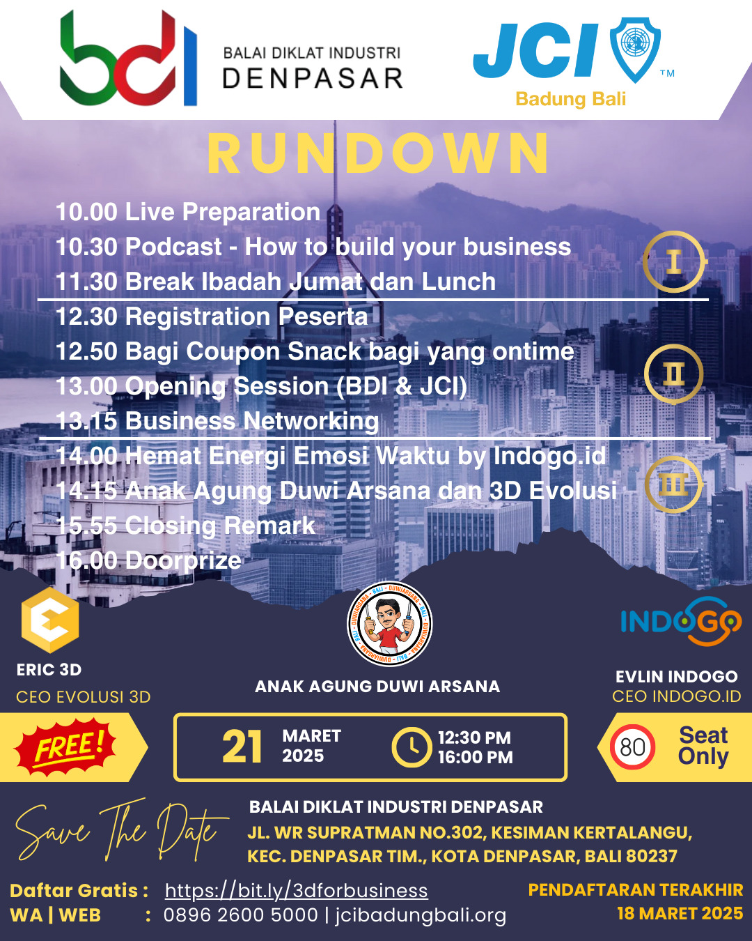 JCI Badung Bali Demoday How to Build 3D Printing Business